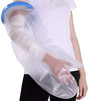 Waterproof Arm Cast Cover for Shower, Bath, Swimming and Outdoor Activities - Reusable Thick Adjustable Cast Protector Keeps Injured Arm, Broken Wrist from Water and Sand, Protects Wounds (Long Arm)