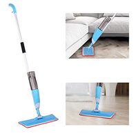 Homefami Microfiber Spray Mop Floor Cleaning Kit 360° Rotating Mop Head for Home Kitchen Hardwood Laminate Wood Ceramic Tiles Floor Cleaning