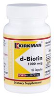 d-Biotin 1000 mcg Capsules - Hypo - 120 count