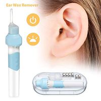 Ear Wax Removal Kit, LIUMY Electric Ear Cleaner Kit with LED Light, Ear Wax Vacuum for People of All Ages, Soft Ear Pick Set with Double Size Head for Adults and Kids, Safe and Comfortable