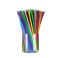 Da.Wa Disposable Beverage Juice Milk Tea Multi Colored Drinking Straw Moldable Straw