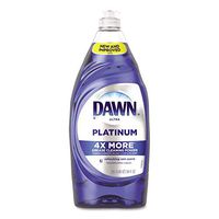 Dawn Ultra Platinum Dishwashing Liquid, Refreshing Rain, 34 oz Bottle, 8/Carton