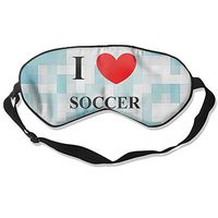 COMFORTLIFE I Love Soccer 99% Eyeshade Blinders Sleeping Eye Patch Eye Mask Blindfold For Travel Insomnia Meditation