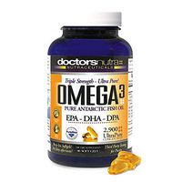 Natural Wild Omega 3 DPA Fish Oil Supplement by Doctors Nutra Nutraceuticals - 2,900 Milligrams Triple Strength Ultra Pure Concentrated, EPA-DPA-DHA, Soft-Gels with no Fish-Tasting Burps - 30 Servings
