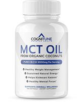 MCT Oil Softgels 3000 MG - Pure Caprylic Acid (C8) & Capric Acid (C10) Medium-Chain Triglycerides from Organic Coconuts - Keto Diet Friendly Weight Loss, Gut Health & Energy Supplement - 180 Count