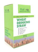 Refonia All Natural Compostable Wheat Drinking Straws for Cocktail and Bars - 5.5 inch - 500 count - Bulk Heavy Duty for Business - Biodegradable, Gluten/BPA Free, Disposable - Alternative to Paper