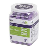 Flents Ear Plugs, 50 Pair, Ear Plugs for Sleeping, Snoring, Loud Noise, Traveling, Concerts, Construction, & Studying, NRR 33
