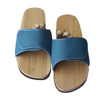 Fashion barbed health massage slippers with acupoint massage shose , blue , 41