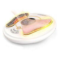 RUIXFFO Adjustable Electromagnetic Foot Massager, Shiatsu Body Massager Circulation Massager Boost Your Calf Muscle Pump to Stimulate Blood Circulation Therapy Pain Relief Relax, White