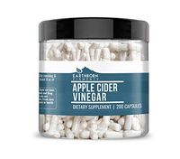 Natural Apple Cider Vinegar, 200 Capsules, 1440 mg Serving, Potent, Gluten-Free, Cruelty-Free, Lab-Tested to Ensure Quality & Purity, Made in USA