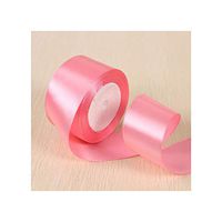White Pink Black Blue Red Green Purple Yellow Satin Ribbons Christmas Halloween Wedding Birthday Party Gift Box Wrapping Ribbons,75 Coral Pink,40Mm