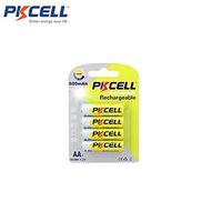 1.2V Ni-MH AA 600mAh Rechargeable Batteries,4 Counts