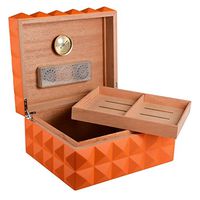 Orange Cigar Special Insulation Box Cigar Accessories Cigar Cabinet 4 Cedar Wood Large Capacity Packaging Wooden Box