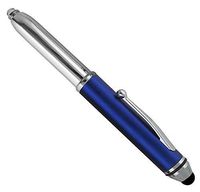 SyPen Stylus Pen for Touchscreen Devices, Tablets, iPads, iPhones, Multi-Function Capacitive Pen with LED Flashlight, Ballpoint Ink Pen, 3-in-1 Pen, 1PK, Blue