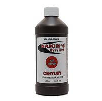 Dakin's Solution-Half Strength Sodium Hypochlorite 0.25 %, Wound Therapy for Acute and Chronic Wounds by Century Pharmaceuticals, 16 FL. OZ