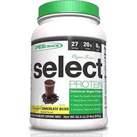 PEScience Select Vegan Plant Based Protein Powder, Vanilla, 27 Serving, Pea and Brown Rice Blend