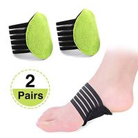 Ochter 2 Pairs Arch Supports Sleeves for Plantar Fasciitis, Fallen Arches, Heel Spurs, Flat and Achy Feet Problems, Foot Relief Cushions for Men and Women