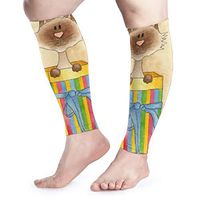 Calf Leg Compression Sleeve for Men Siamese Cats Travel Pain Relief Arm Wide Cover Black