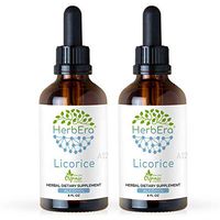 Licorice A120 (2pcs) Alcohol Herbal Extract Tincture, Super-Concentrated Organic (Kan tsau, Glycyrrhiza Glabra) Dried Root (2x4 fl oz)