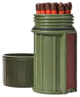UCO Stormproof Match Kit with Waterproof Case, 25 Stormproof Matches and 3 Strikers - Dark Green