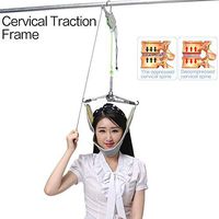 JKABNSDF Neck Spine Massager Cervical Traction Device Kit Neck Back Stretcher Adjustment Chiropractic Back Head Massager Relaxation