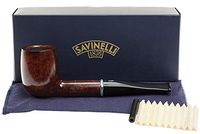 Savinelli Italian Tobacco Smoking Pipes, Arcobaleno Smooth Brown 111