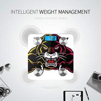 Black Jaguar Panther Beautiful Eyes Digital Scales Body Scale Scientific Scale Tracks 8 Key Compositions Analyzer Sync with Fitness Apps 400 Lbs