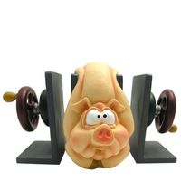 Wrapables Squished Animal Bookends, Pig