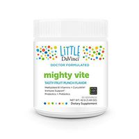 Little Davinci, Mighty Vite, Sugar-Free Kids Multivitamin, Tropical Punch Flavored-Powder, B Vitamins and Probiotics, 30 Servings