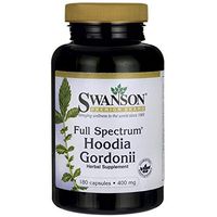 Swanson Hoodia Gordonii Weight Management Antioxidant Herbal Supplement 400 mg 180 Capsules (Caps)