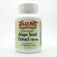 Holly Hill Health Foods, European Grape Seed Extract 100 MG, 30 Capsules