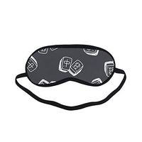 All Polyester Mahjong Table Game China Entertainment Sleeping Eye Masks&Blindfold by Simple Health with Elastic Strap&Headband for Adult Girls Kids and for Home Travel