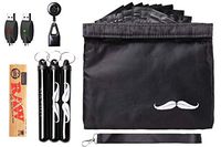 Large Smell Proof Bag Bundle with RAW King Size Rolling Paper Leash 510-Thread USB Smart Odor Proof Stash Case Container for Herbs Doob Tubes…