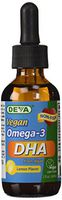 DEVA Vegan Vitamins  Liquid Omega-3  DHA , 2-Ounce Bottles