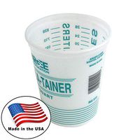 Argee RG512 Bucket, 1 Quart, White, 12 Pack