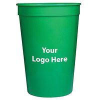 Personalized Custom Stadium Cups - Smooth Finish - 250 Quantity - $0.65 Each - Bulk Promotional Product with Your Logo/Customized. 16-Ounce Capacity