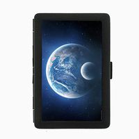 Earth Moon Space Black Cigarette Case Holder Wallet RFID-blocking