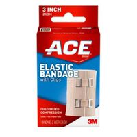 3M Health Care 207314 ACE Elastic Bandage with Clips, 3" W, Beige (Pack of 72)