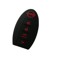 Silicone Replacement Protective Fob Skin Key Cover Chains Bag Holder Key Jacket Protector Keyless for Nissan Maxima Nissan Altima Nissan Gt-r Nissan Sentra Nissan Murano 4Bts