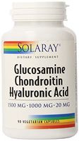 Solaray Glucosamine Chondroitin and Hyaluronic Acid Capsules, 90 Count by Solaray