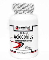 Natural Acidophilus (No Refrigeration Needed) 450mg 100 Capsules ~ Renevitol