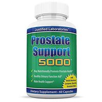 Prostate Support 5000 Supplement Vitamin Promotes Prostate Health Urinary Function Reduce Frequent Urination Includes Saw Palmetto and Over 30 More All Natural Herbs 1 Bottle