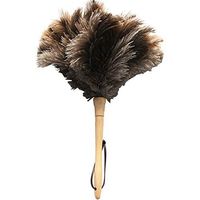 LCYCN Ostrich Feather Duster - Thick Soft Feathers – Easy Storage – Quick, Efficient Dusting Ostrich Feather Duster/Pot Brush Cleaning kit,A