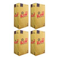 RAW 5600 Classic King Size Cones - W Gallery Scoop Sticker - RAW Box - Pure Hemp 109mm Pre Rolled Cones - 26mm Filter Tips - Natural Brown Unbleached Unrefined Rolling Papers - Bulk Pack Bundle