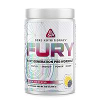 Core Nutritionals Fury Platinum Next Gen Pre Workout 20 Fully Dosed Servings (Black Lightning)