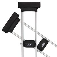 supregear Crutch Pads, 4-Pack Universal Underarm Crutch Pads and Hand Grips Combo, Washable Moisture Wicking Padding Hand Covers Soft Foam Cushion Walking Arm Crutch Accessories for Adults, Kids