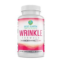 Wrinkle Formula Advanced Anti-Aging, Beauty Enhancing Antioxidant Supplement, w/Collagen, Glutathion, Resveratrol and More for Smooth Skin - 60 Caps