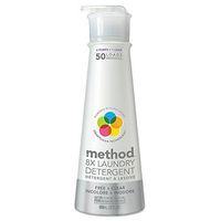 Method 01126 8X Laundry Detergent, Free amp; Clear, 20 oz Bottle