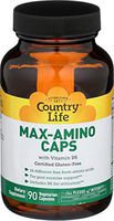 Country Life - Max-Amino with Vitamin B-6 (Blend of 18 Amino Acids) - 90 Vegetarian Capsules