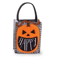 Mud Pie Halloween Mini Felt Treat Bag 7x4 inches (Jack -O- Lantern)